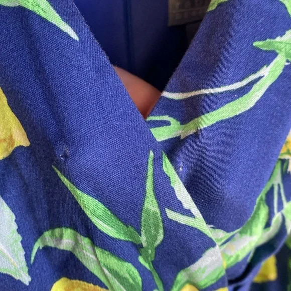 PLUS Lemon Belted Pleated cotton Dress - 14 - Picture 12 of 14